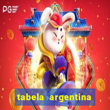 tabela argentina torneo betano